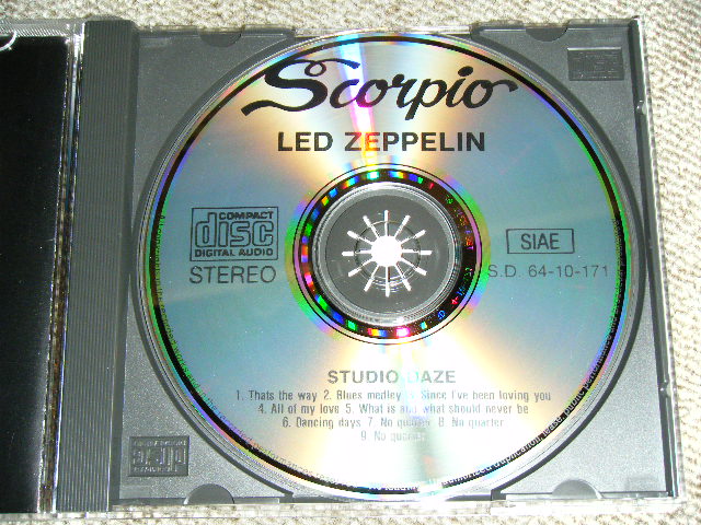 Photo: LED ZEPPELIN - STUDIO DAYS  /  ITALY  COLLECTORS(BOOT) Used  CD