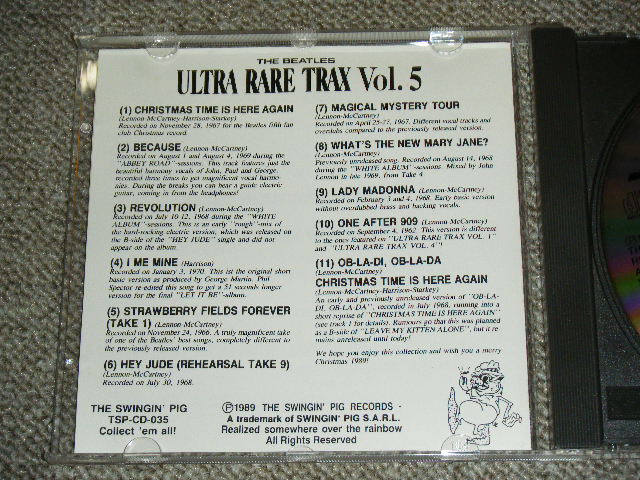 Photo: THE BEATLES -  ULTRA RARE TRAX VOL.5　/ 1989 GERMAN ORIGINAL Used  COLLECTOR'S CD 