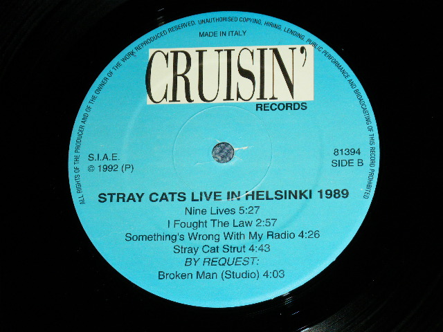 Photo: STRAY CATS  ストレイ・キャッツ - LIVE IN HELSINKI 1989 / COLLECTORS ( BOOT ) Brand New LP Found DEAD STOCK 