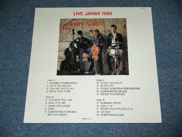 Photo: STRAY CATS  ストレイ・キャッツ - LIVE IN JAPAN 1990 ( BLACK WAX Vinyl Version ) /  COLLECTORS ( BOOT ) 2LP BRAND NEW DEAD STOCK 