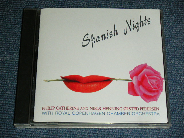 Photo1: フィリップ・キャサリーン＆ニールス・Ｈ・Ｏ・ペデルセン PHILIP CATHERINE + NIELS-HENNING ORSTED PEDERSEN With ROYAL COPENHAGEN CHAMBER ORCHESTRA -  SPANISH NIGHTS ( 1st Released Version in JAPAN !)  / 1989 JAPAN ORIGINAL Used CD 