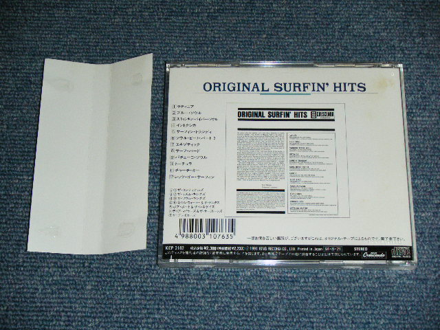 Photo: v.a. OMNIBUS ( The SENTINALS, The RHYTHM KINGS,ThE SOUL KINGS,The BREAKERS,JIM WALLER & The DELTAS,BOB VAUGHT & The RENRGAIDS,DAVE MYERS & The SURFTONES ) - オリジナル・サーフィン・ヒッツ ORIGINAL SURFIN' HITS  / 1991 JAPAN ORIGINAL used  CD With OBI 