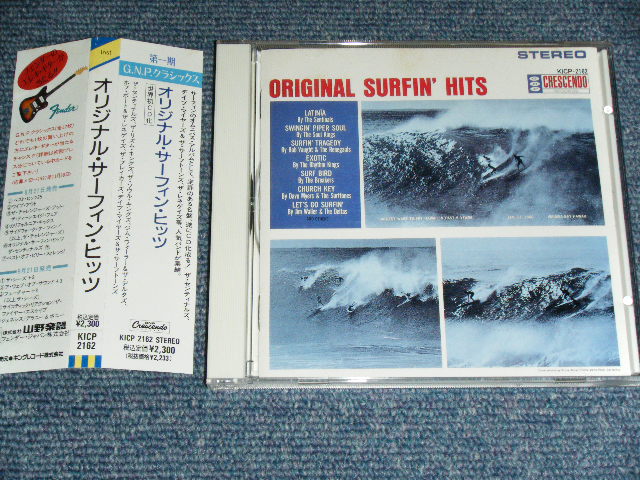 Photo1: v.a. OMNIBUS ( The SENTINALS, The RHYTHM KINGS,ThE SOUL KINGS,The BREAKERS,JIM WALLER & The DELTAS,BOB VAUGHT & The RENRGAIDS,DAVE MYERS & The SURFTONES ) - オリジナル・サーフィン・ヒッツ ORIGINAL SURFIN' HITS  / 1991 JAPAN ORIGINAL used  CD With OBI 