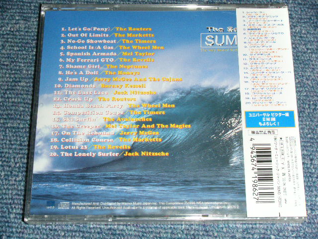Photo: v.a. OMNIBUS ( The ROUTERS,THE MARKETTS, THE TIMERS, THE WHEEL MEN, MEL TAYLOR, THE REVELLS, THE NEPTUNES, THE HONEYS, JERRY McGEE, JACK NITZSCHE, BARNEY KESSELL, THE AVALANCHES )  ) - サウンド・オブ・サマー (ワーナー・ミュージック編)  THE SOUND OF SUMMER : THE VERY BEST OF SURFIN' & HOT ROD MUSIC ( WARNER MUSIC ) / 1998 JAPAN ORIGINAL Brand New SEALED   CD With OBI 