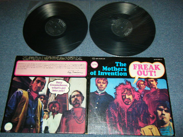 Photo1: The MOTHERS OF INVENTION FRANK ZAPPA マザーズ・オブ・インヴェンション　フランク・ザッパ - FREAK OUT!  / 1969 JAPAN ORIGINAL used  2-LP 's 