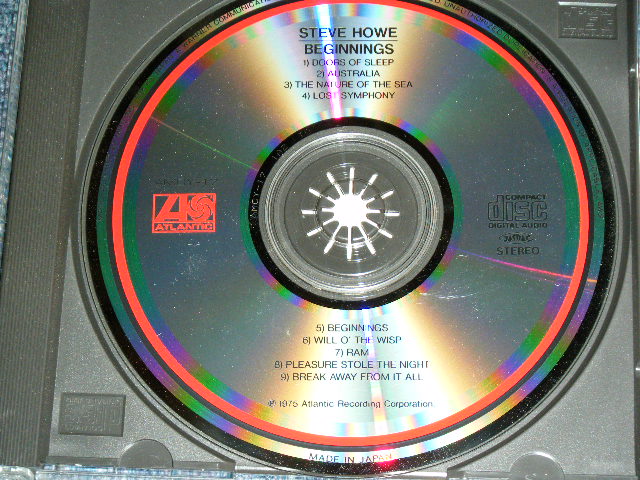 Photo: STEVE HOWE ( of YES ) -  BEGINNING / 1990 JAPAN ORIGINAL Used CD With OBI  Out-Of-Print