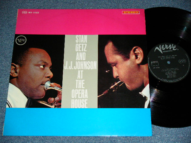 Photo1: STAN GETZ and J.J.JOHNSON - AT THE OPERA HOUSE オペラハウスのゲッツとJ.J. ( Soft Cover )  / 1960's JAPAN Used LP 