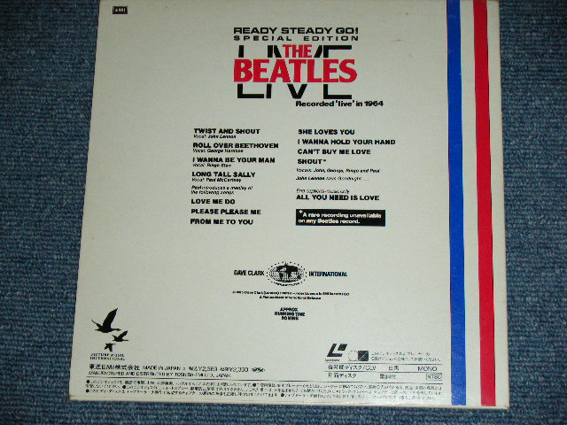 Photo: The BEATLES - READY STEADY GO! SPECIAL EDITION THE BEATLES LIVE  / 1985 JAPAN ORIGINAL  Used LASER DISC With OBI 