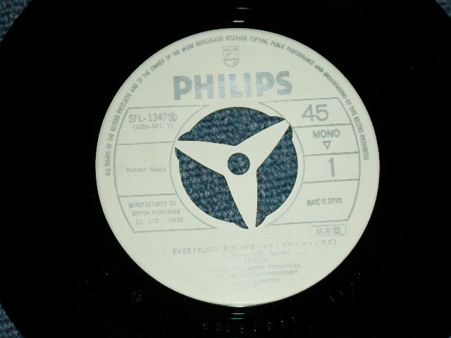 Photo: EDISON - EVERYBODY KNOWS  / 1971 JAPAN ORIGINAL White Label PROMO  Used 7"Single 