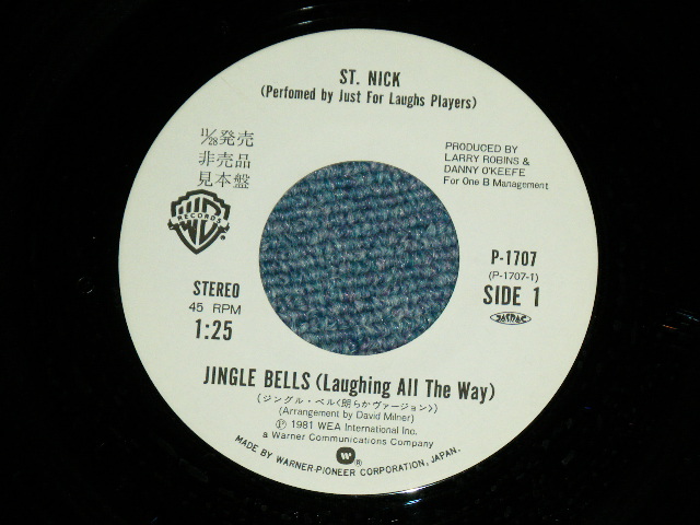 Photo: ST NICK - JINGLE BELLS ( Laughing All The Way ) /  1982 JAPAN ORIGINAL WHITE LABEL PROMO Used 7"Single 
