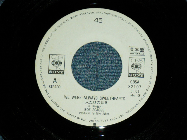 Photo: BOZ SCAGGS - WE WERE ALWAYS SWEETHEARTS 二人だけの世界 / 1971 JAPAN ORIGINAL White Label PROMO  Used 7"Single 