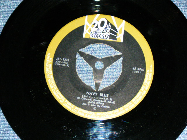 Photo: DIANE RENAY - NAVY BLUE  ( Ex+/Ex,Ex++ ) / 1960's JAPAN ORIGINAL Used 7"Single 