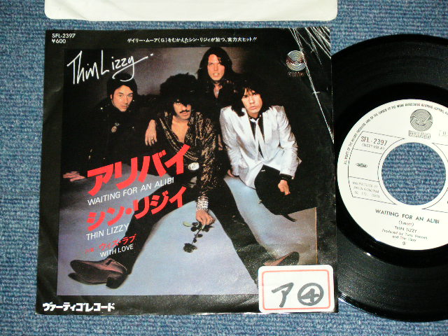 Photo1: THIN LIZZY シン・リジィ - WAITING FOR AN ALIBI アリバイ ( Ex-/Ex+++ )  / 1979 JAPAN ORIGINAL  WHITE  LABEL PROMO 7"45 With PICTURE COVER