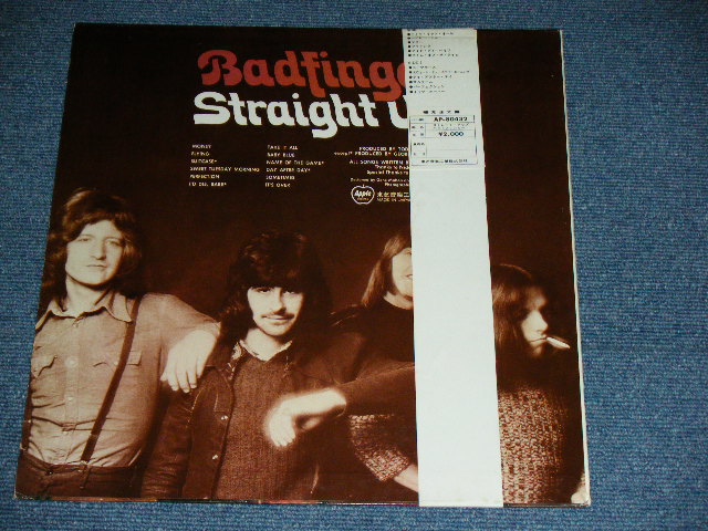 Photo: BADFINGER - STRAIGHT UP ストレート・アップ  / 1972 JAPAN ORIGINAL White Label PROMO Used  LP  With OBI 