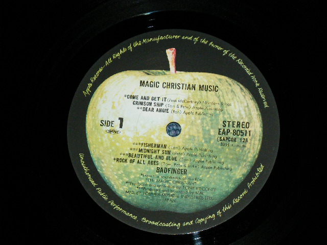 Photo: BADFINGER - MAGIC CHRISTIAN MUSIC マジック・クリスチャン・ミュージック  / 1972 JAPAN ORIGINAL Used  LP