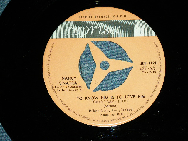 Photo: NANCY SINATRA ( ナンシー・シナトラ )  - LIKE I DO ( レモンのキッス ) + TO KNOW HIM IS TO LOVE HIM ( Ex+++/Ex+++ ) / 1960s JAPAN ORIGINAL 7" Single 