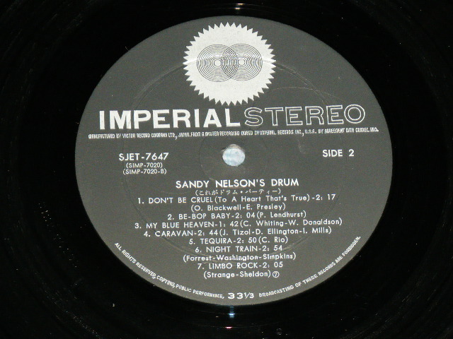Photo: SANDY NELSON - BEAT THAT DRUM /  1960s  JAPAN ORIGINAL Used LP  
