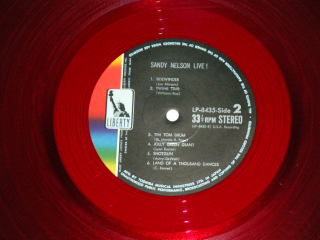 Photo: SANDY NELSON サンディ・ネルソン - SOUL DRUM ソウル・ドラムの王者 (Ex++/Ex++ Looks:MINT-) / 1968 JAPAN ORIGINAL "RED WAX VINYL" Used LP 