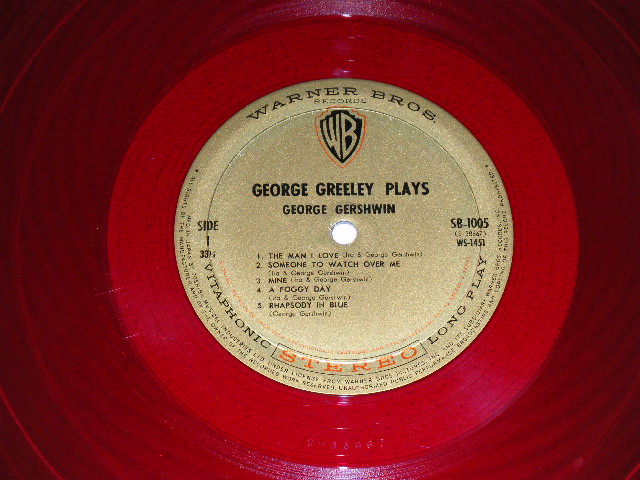 Photo: GEORGE GREELEY ジョージ・グリーリー - PLAYS GEORGE GERSHWIN  / 1960's JAPAN ORIGINAL RED WAX Vinyl Used LP 