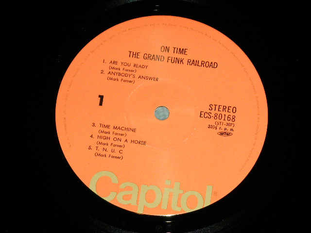 Photo: GRAND FUNK RAILROAD = GFR - ON TIME ( Ex++/MINT- ) / 1970's  JAPAN  REISSUE  Used  LP With OBI