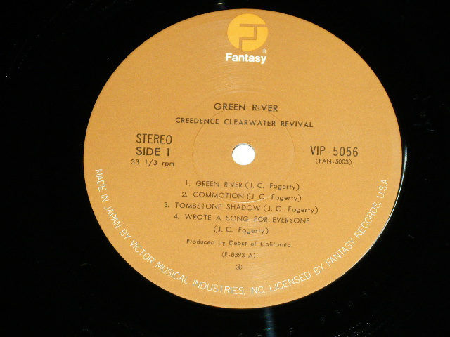 Photo: CREEDENCE CLEARWATER REVIVAL = CCR - GREEN RIVER ( MINT-/MINT ) / 1980's  JAPAN LAST  REISSUE on ANALOGUE With"TAX IN" PRICE on OBI Used  LP With OBI & Original Outer Vinyl Cover from Company