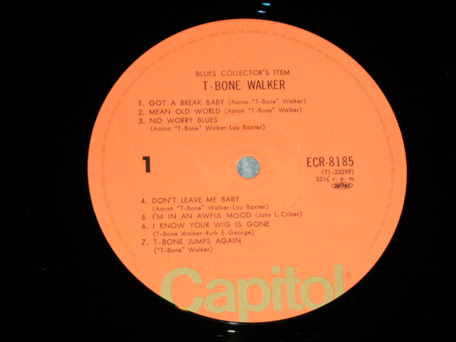 Photo: T-BONE WALKER ティーボーン・ウォーカー -  BLUES COLLECTOR'S ITEM /  1970's JAPAN MONO Used  LP with OBI