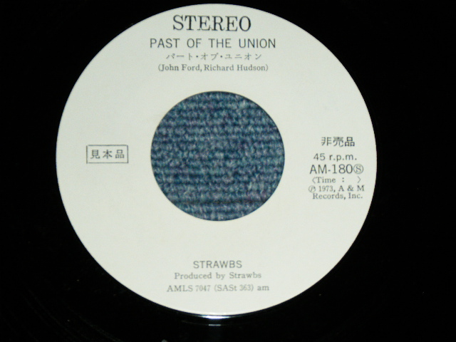 Photo: STRAWBS　ストローブス - PART OF THE UNION / 1973 JAPAN ORIGINAL White Label PROMO   Used 7"45 rpm Single With PICTURE SLEEVE 