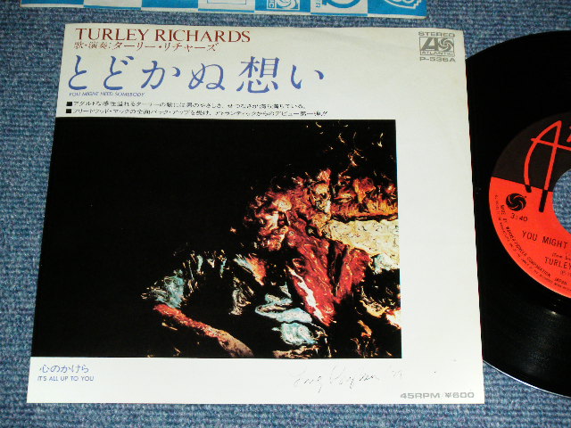 Photo1: TURLEY RICHARDS - TOU MIGHT NEED SOMEBODY   / 1979 JAPAN ORIGINAL Used 7"45 rpm Single With PICTURE SLEEVE 