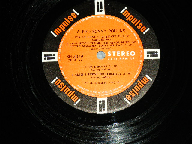 Photo: SONNY ROLLINS - ALFIE ( MINT-/MINT- ) / 1966 JAPAN ORIGINAL Used LP With OBI 