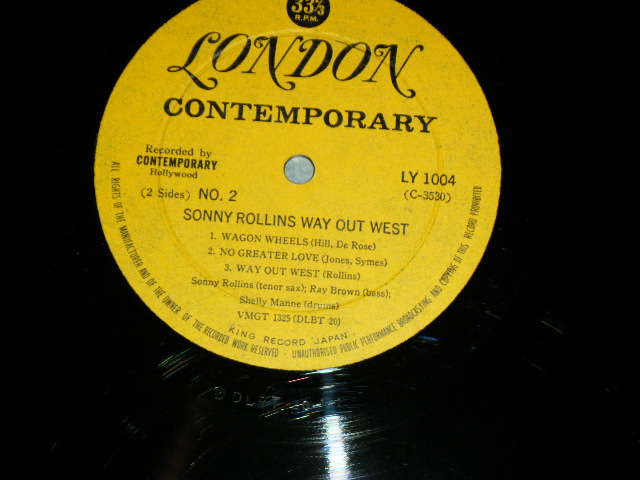 Photo: SONNY ROLLINS -　WAY OUT WEAT ( Ex++/:MINT-  ) / 1950's JAPAN ORIGINAL "ORIGINAL HEAVY WEIGHT"  Used LP  