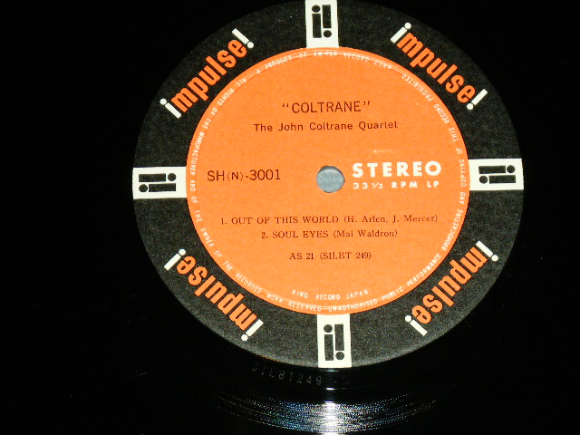 Photo: JOHN COLTRANE - COLTRANE / 1963 JAPAN ORIGINAL Used LP With OBI 