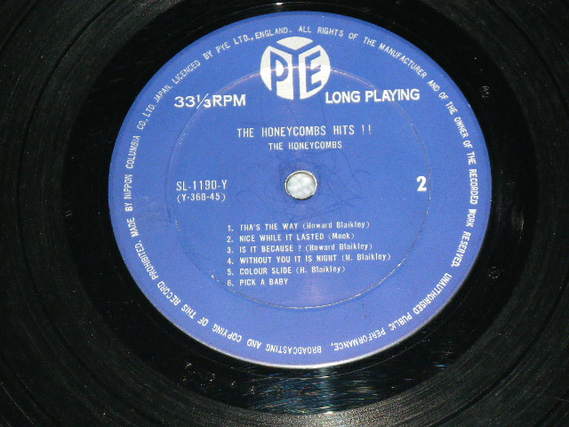 Photo: The HONEYCOMBS ハニーカムズ( Joe Meek Works )  - The HONEYCOMBS HITS / 1965 JAPAN ORIGINAL Used LP