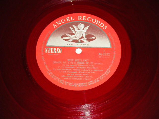 Photo: YEHUDI MENUHIN / RAVI SHANKAR ユーディー・メニューイン＋ラヴィ・シャンカール - WEST MEETS EAST / 1968 JAPAN ORIGINAL RED WAX Vinyl Used LP