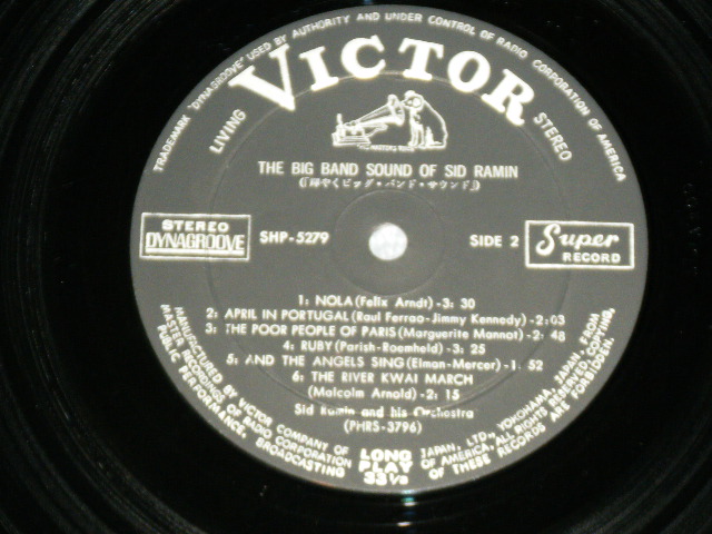 Photo: SID RAMIN シド・ラミン楽団 - BIG BAND SOUND 輝くビッグ・バンド・サウンド / 1960's JAPAN ORIGINAL Used LP with OBI  