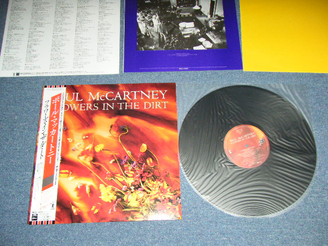 Photo1: PAUL McCARTNEY of The BEATLES  - FLOWERS IN THE DIRT / 1989 JAPAN ORIGINAL Used LP with OBI 