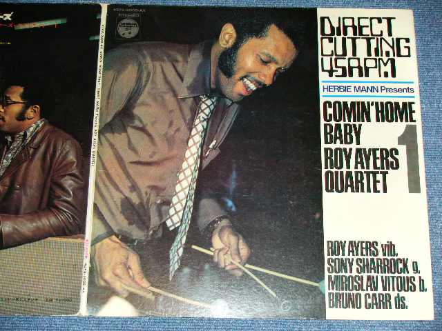 Photo: HERBIE MANN Presents ROY AYERS Quartet - COMIN' HOME BABY by DIRECT CUTTING 45 RPM  / 1969 JAPAN ORIGINAL  45 rpm LP 