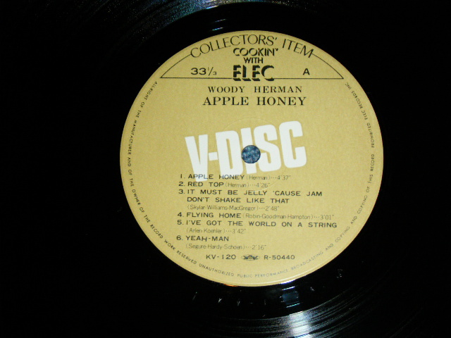 Photo: WOODY HERMAN  ウディ・ハーマン - APPLE HONEY  / 1970’s  JAPAN ORIGINAL Used LP With OBI 
