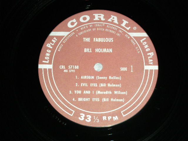 Photo: BILL HOLMAN ビル・ホルマン - THE FABULOUS BILL HOHMAN ( MINT-/MINT ) /  1993 JAPAN Limited REISSUE Used LP with OBI 