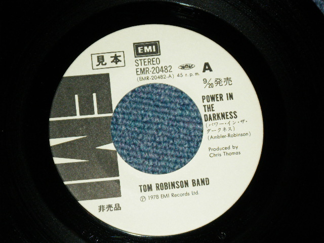 Photo: TOM ROBINSON BAND - POWER IN THE DARKNESS ( Ex++/Ex+++ Looks:Ex++ ) / 1978 JAPAN ORIGINAL "WHITE LABEL PROMO"  Used 7" Single 