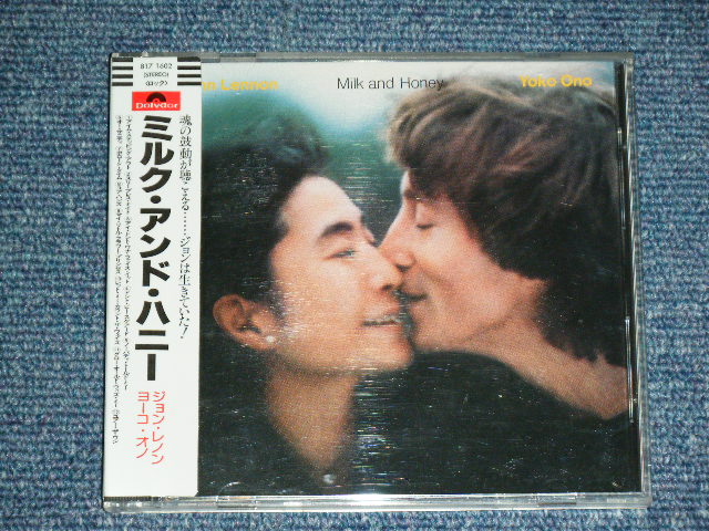 Photo1: JOHN LENNON & YOKO ONO -  MILK AND HONEY  / 1980's JAPAN ORIGINAL "1st Press GERMAN CD+JAPAN LINER&OBI"  Used CD With Soft Vinyl OBI 