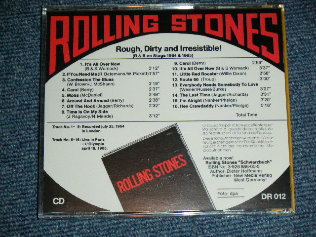 Photo: THE ROLLING STONES -  ROUGH, DIRTY AND IRRESISTIBLE! : R&B ON STAGE 1964 & 1965 /  1988 Release ORIGINAL?  COLLECTOR'S (BOOT)  Used CD 