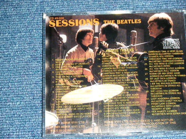 Photo: THE BEATLES -  SESSIONS  / 1997 Release Version  ORIGINAL?  COLLECTOR'S (BOOT)  Used CD 