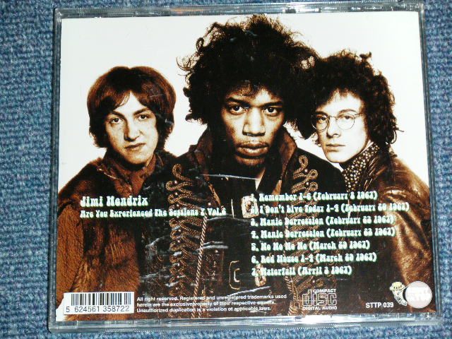 Photo: JIMI HENDRIX -  ARE YOU EXPERIENCED THE SESSIONS? VOL.2 /1999  ORIGINAL?  COLLECTOR'S (BOOT)  "BRAND NEW" CD 