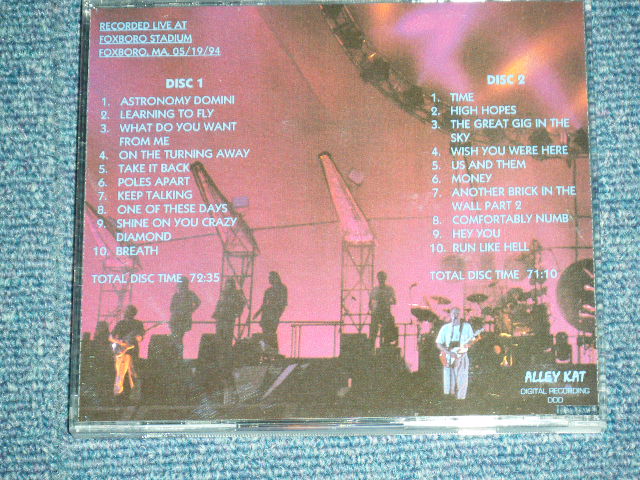 Photo: PINK FLOYD  ピンク・フロイド  - PIGS OVER BEAN TOWN ( at FOXBORO STADIUM 05/09/94)  /    COLLECTOR'S ( BOOT )   "Brand New" 2-CD 