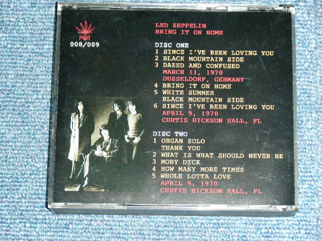 Photo: LED ZEPPELIN - BRING IT ON HOME (1970 LIVE) /  ITYALY ITALIA  ORIGINAL COLLECTORS(BOOT) "BRAND NEW" 2-CD