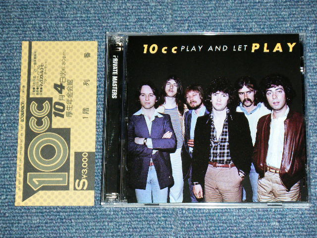 Photo1: 10 CC - PLAY AND PLAY  ( Live  JAPAN 10/4/1977 : with REPRICA TICKET )  /   ORIGINAL?  COLLECTOR'S (BOOT)  "BRAND NEW" CD 
