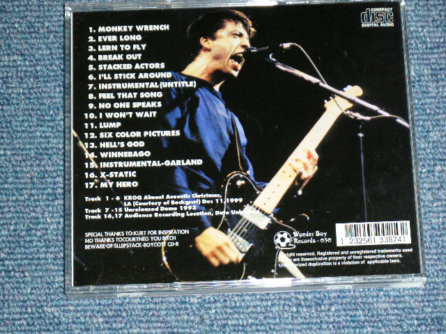 Photo: FOO FIGHTERS from NIRVANA - CHRISTMAS CAROLS+DEMOS ( LIVE dEC,11,1999+DEMO 1993+more )  / 2000 ORIGINAL?  COLLECTOR'S (BOOT)  "BRAND NEW" CD 