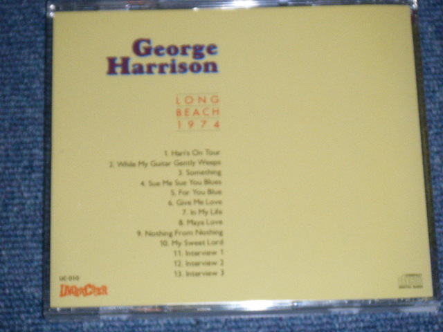 Photo: GEORGE HARRISON  of The BEATLES - LONG BEACH 1974/  ORIGINAL? COLLECTOR'S "Brand New"  CD 