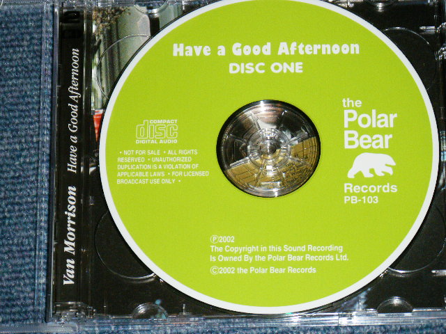 Photo: VAN MORRISON - HAVE A GOOD AFTERNOON ( LIVE MAY 25 2001 ) / 2002 ORIGINAL?  COLLECTOR'S (BOOT)  "BRAND NEW" 2-CD 