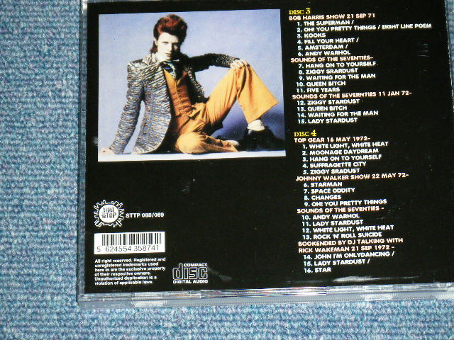 Photo: DAVID BOWIE  - THE RISE AND RIZE OF ZIGGY STARDUST VOL.3 & 4( BBC 1967-1972 )  / 2000  ORIGINAL? COLLECTOR'S "Brand New"  2-CD 